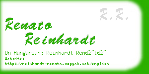renato reinhardt business card